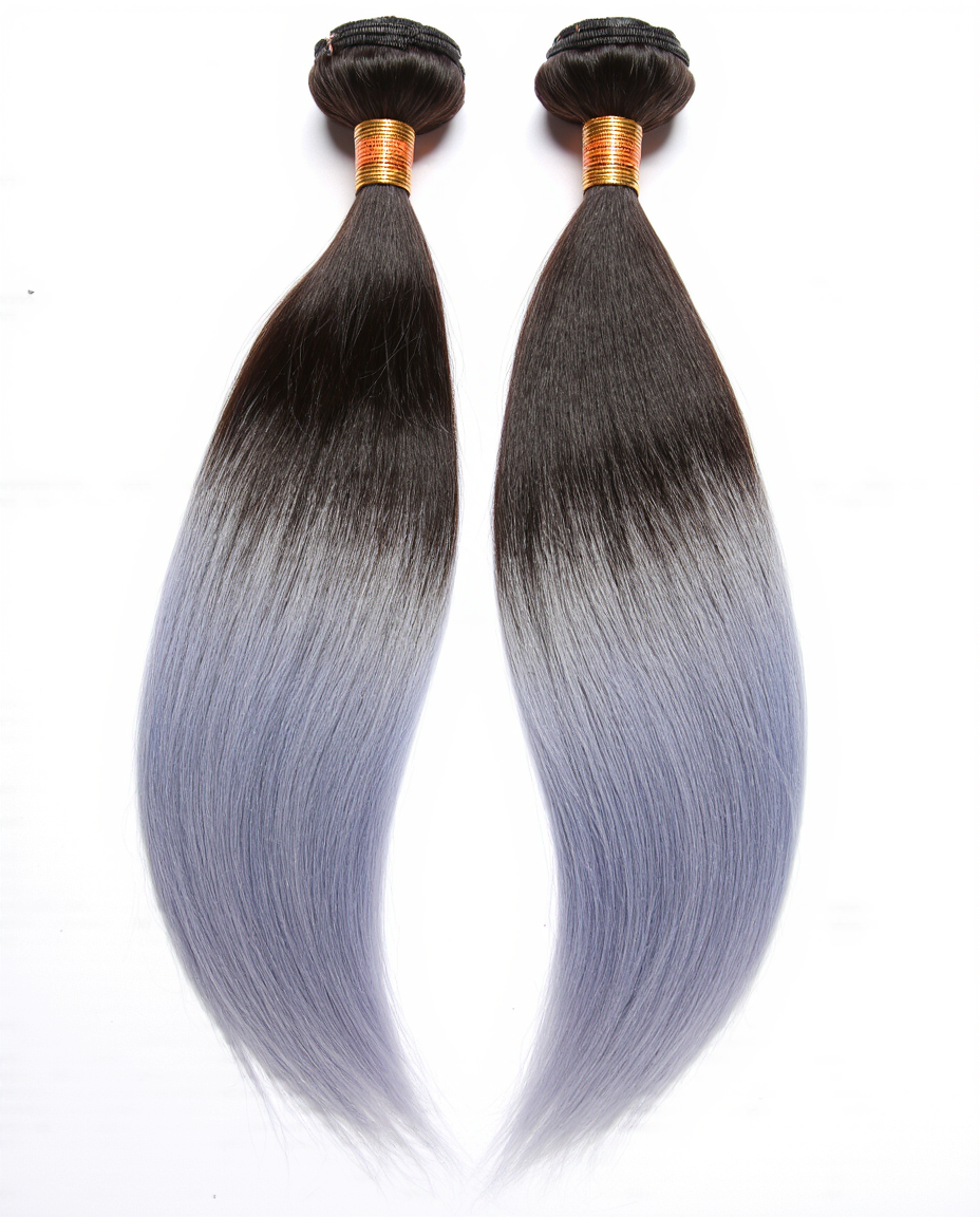 Ultra Braid – Nero Naturale con Lunghezze Periwinkle (T1B/Periwinkle)