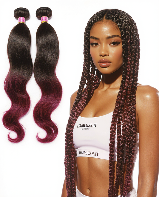 Ultra Braid – Nero Naturale sfumato in Borgogna (T1B/99J)