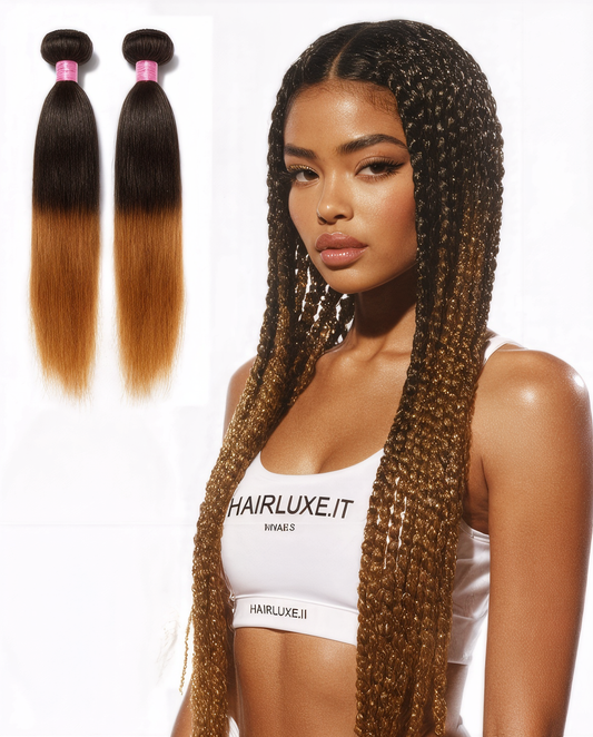 Ultra Braid – Nero Naturale con Punte Marrone Ramato (T1B/350)