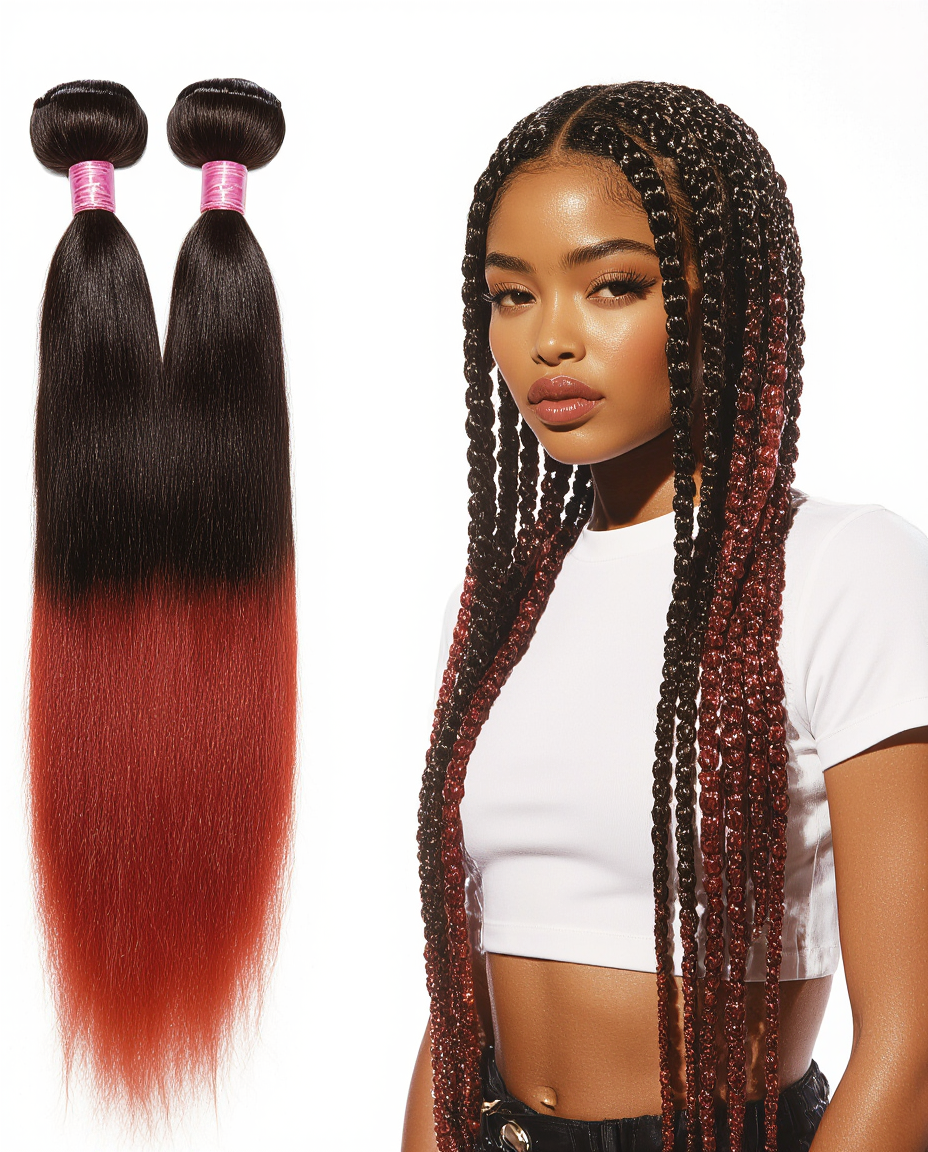 Ultra Braid – Nero Naturale sfumato in Rosso Vino (T1B/39)